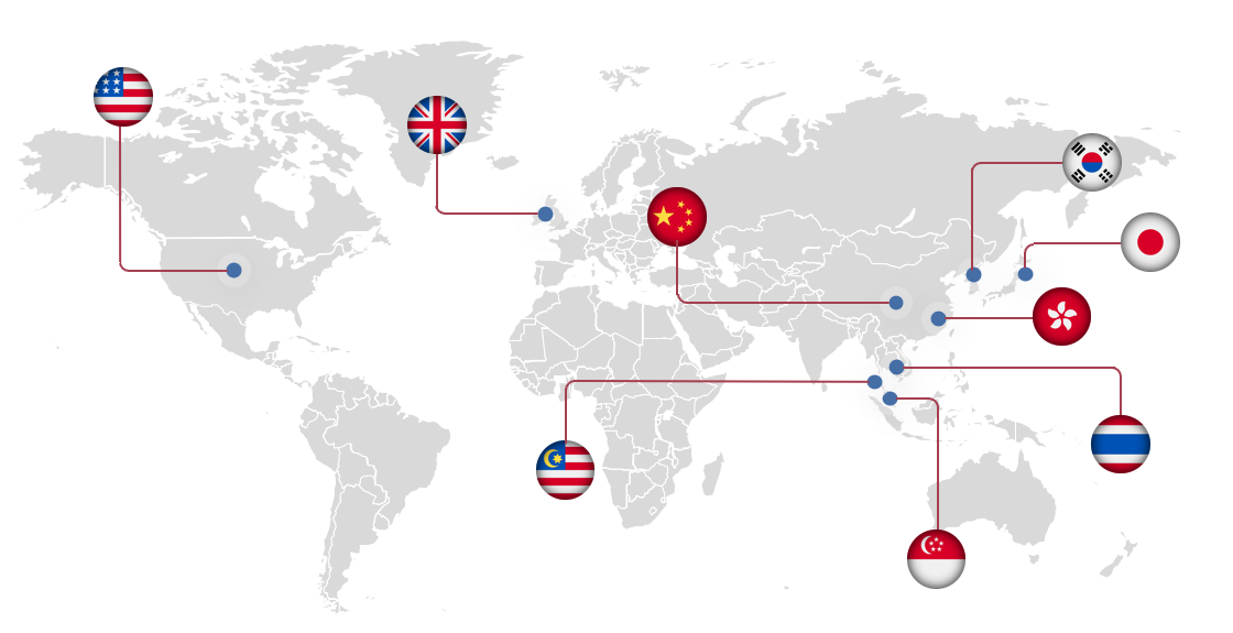KAVALOG Air Freight Global Network Map
